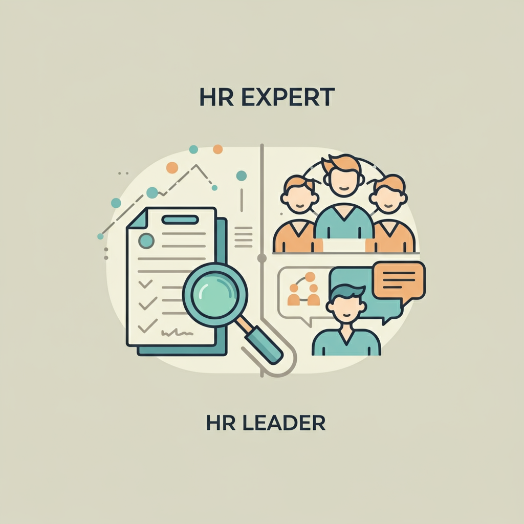 Grafika przedstawia porównanie ścieżek rozwoju w HR